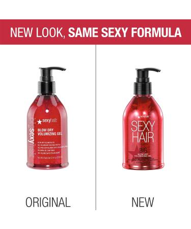 SexyHair Big Blow Dry Volumizing Gel - 8.5 fl oz | Adds Volume & Hold | Up to 72 Hours Humidity Resistance | For All Hair Types - Buy Online on SooperMarket.com