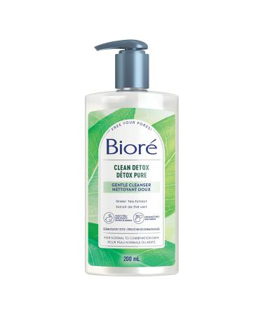 Bior Clean Detox Gentle Cleanser for Normal to Combination Skin 200mL Clear Cleanser 200 ml (Pack of 1)