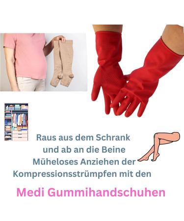 Olanmarp Medi Rubber Gloves Size L for Easy Compression Stocking Application & Laundry Net Shop Now! - Buy Online on SooperMarket.com