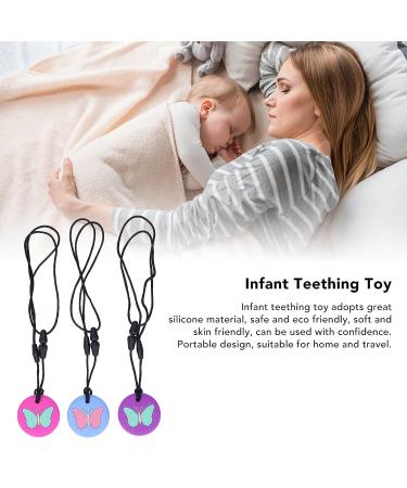 3Pcs Silicone Sensory Chew Necklace for Kids - Teething & Autism Chewlery for Boys & Girls - Buy Online on SooperMarket.com