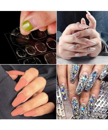ILamourCar False Nails Stickers 240 Pcs Double-Side Glue Nail Sticker Waterproof Breathable False Nail Glue Stickers for DIY Nail Art Decoration (10 Sheets) - Buy Online on SooperMarket.com