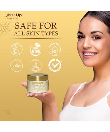 LightenUp Gold Anti-Aging Lightening Cream | Radiance Boost with Argan Oil & Shea Butter | International Shipping - Buy Online on SooperMarket.com