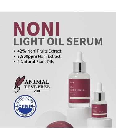 IUNIK Vegan Noni 42% Oil Serum | 1.69 Fl Oz | Deep Nourishment for Hyper-pigmentation & Skin Elasticity | Glowy Look | Korean Skincare with Blueberry, Olive & Jojoba Oil | Hydrating Facial Serum for Dry Skin - Buy Online on SooperMarket.com
