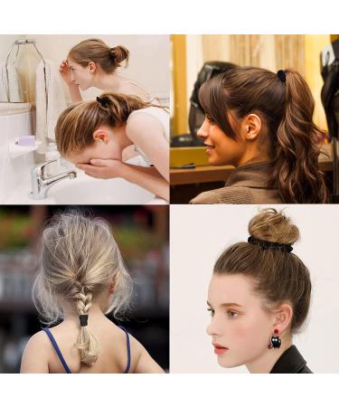 ILamourCar 50 Seamless Cotton Hair Elastics for Girls, Babies, and Women - Black - Buy Online on SooperMarket.com