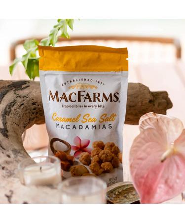 MacFarms Caramel Sea Salt Macadamia Nuts - 10 oz (Pack of 2) - Delicious Snack Duo - Buy Online on SooperMarket.com