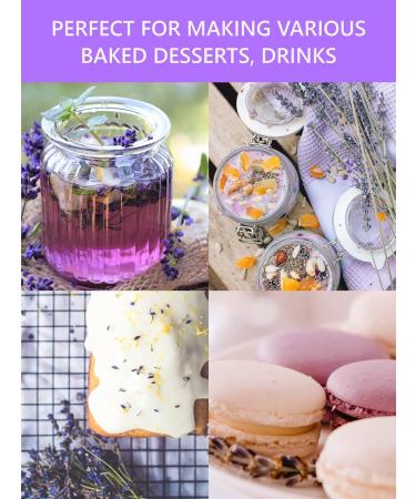 TeeLux Dried Lavender Flowers Tea Edible Caffeine Free Herbal Tea 114g Natural Fragrant Lavender Buds Use for Drinking Cooking Baking Essential Oil Lavender Bags or Satchets Lavender 114g (Pack of 1) - Buy Online on SooperMarket.com