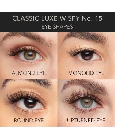 Pro Lash Starter Kit | Waterproof Long-Lasting Lashes | 3 Sets of Classic Luxe Wispy No.15 | Achieve Professional Results at Home - Buy Online on SooperMarket.com
