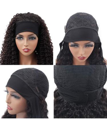 16 Inch Deep Wave Headband Wig | Brazilian Virgin Human Hair | Glueless Curly Wave | 150% Density | Natural Color | Wear and Go Machine Made Wig for Black Women - Buy Online on SooperMarket.com