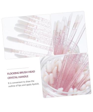 NOLITOY 400 Pcs Lip Brush Set | Disposable Lip Gloss & Eyeshadow Applicators | Pink Crystal Handle Makeup Brushes - Buy Online on SooperMarket.com