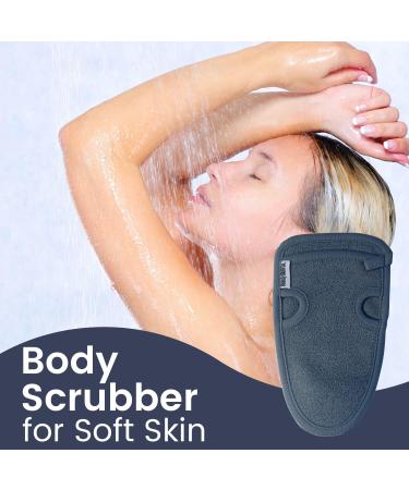 TheBeautyClothCo Exfoliating Gloves - 2 PC Body Scrubber for Soft Skin - Lymphatic Drainage Gloves for Dead Skin Remover - Advanced Skincare Kit for Women & Men - Buy Online on SooperMarket.com