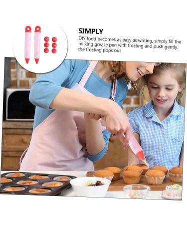 MAGICLULU 2 Sets Cojines Decorativos para Fondant Tools Ketchup Decorating Pens Jam Decorating Pens Cake Decorating Tools Silicone Decorating Pens Silica Gel Pastry Bags Food Grade - Buy Online on SooperMarket.com