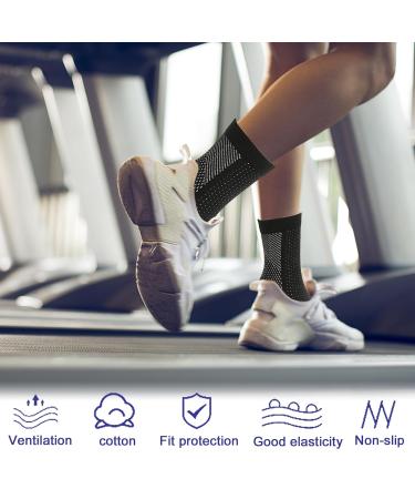 Buy Run Up Orthopedic Compression Socks for Men & Women | Neuropathy Ankle Support & Plantar Fasciitis Relief | Ideal for Fitness Running & Cycling (S/M) - Buy Online on SooperMarket.com
