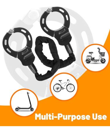 Buy E Scooter Castle: Taikoul Bicycle Lock Handcuff with Key - 95cm Chain Lock for E-Scooters Bicycles Segways Ninebot Xiaomi & Niu - Buy Online on SooperMarket.com