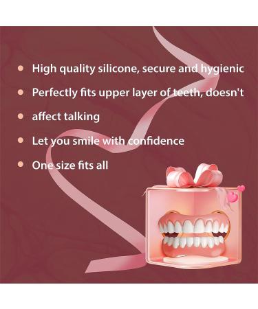 6 PCS Fake Teeth Veneers for Temporary Tooth Repair - Upper and Lower Jaw - Dental Veneers for Men and Women - Bright White Smile - W04 - Buy Online on SooperMarket.com