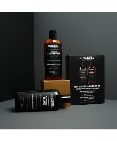 Brickell Men's Dandruff Shampoo and Conditioner Set - Natural & Organic Hair Care Routine for Men - Buy Online on SooperMarket.com