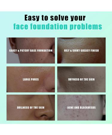 Powder Grip Primer - Face Primer Gel for Invisible Pores 24ml Concealer Application Invisible Pores Makeup Gel Base Protect Makeup for Skin Qmisify 01#green - Buy Online on SooperMarket.com