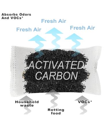 Activated Charcoal Odor Filters 4 Pack - Compatible with iTouchless Trash Cans 8 Gallon and Larger - Eliminates Trash Odors and Deodorizes Dustbins - Buy Online on SooperMarket.com