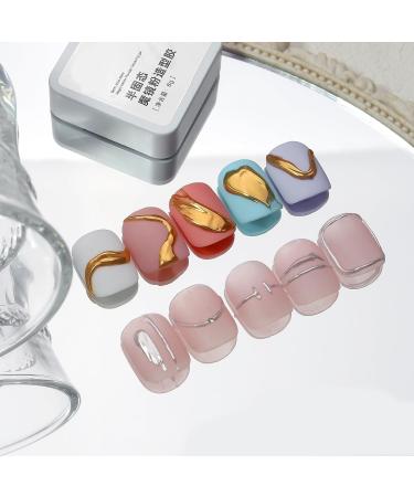 Semi Solid Nail Model Gel Tranparent Gel Polish Decoration Powder Carving Glues Jelly Manicure Tools Polish - Buy Online on SooperMarket.com