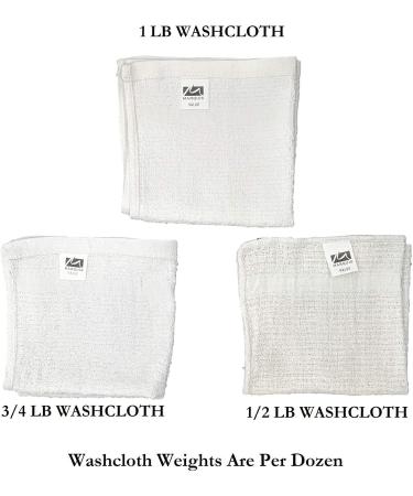 Marquis Mills 12x12 White Cotton Washcloths - Reusable Thin Cloth Rags - 60 Pack 1LB Dozen for Bath, Exfoliating, Kitchen, Garage - Buy Online on SooperMarket.com