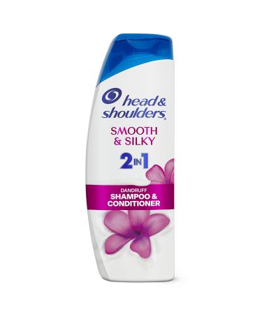 Head and Shoulders 2 in 1 Dandruff Shampoo and Conditioner Anti-Dandruff Treatment Smooth and Silky for Daily Use Paraben Free 12.5 oz