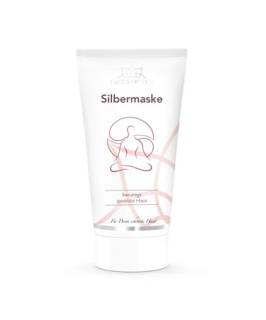 Silver mask Faces of Fey - Soothing face mask with microsilver - After -Care according to Microneedling - for sensitive skin - Suitable for neurodermatitis & acute irritated skin 75ml 75 ml (1 Pack)