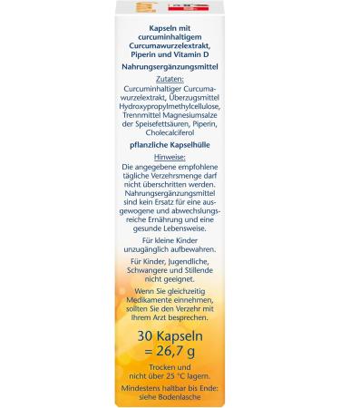 Buy Double Heart Curcuma 750 with Curcumin & Vitamin D3 - Supports Immune Health - 30 Vegetarian Capsules (Pack of 2) - International Shipping - Buy Online on SooperMarket.com