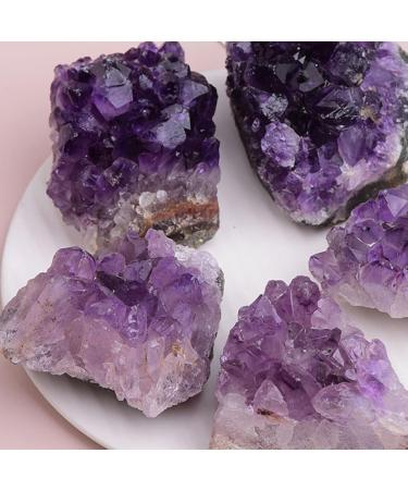 1pc Natural Amethyst Crystal Cluster Quartz Raw Purple Stone Ornaments Feng Shui Ore Home Decoration Household Natural Stones and Minerals (Color : Amethyst Cluster 1pc Size : 120-180g) 120-180g Amethyst Cluster 1pc - Buy Online on SooperMarket.com