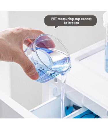 Veesper Laundry Detergent Dispenser 1800ml Clear Airtight Washing Powder Dispenser with Scale and Cup Detergen Box for Solid Liquid Laundry Detergent Dispenser Washing Powder Dispenser 1800ml With Scale - Buy Online on SooperMarket.com
