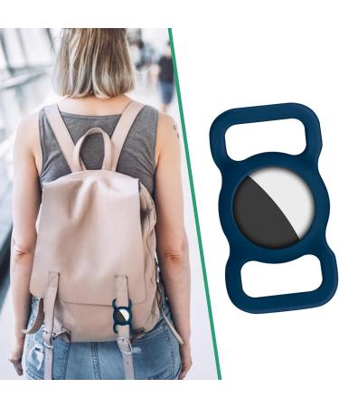 Ainiv Silicone Protection Case for Apple Airtag - 2-Piece Set in Black & Blue | Durable Pet Collar Accessories for Dog & Cat Tracking - Buy Online on SooperMarket.com