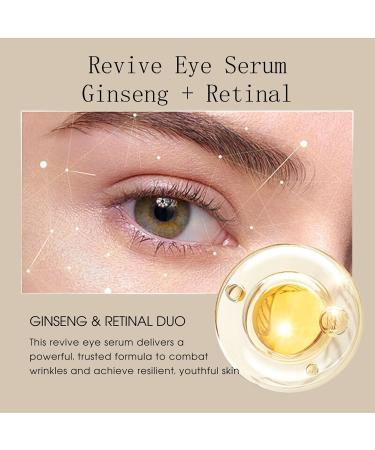 Revive Eye Serum: Ginseng + Retinal Korean Eye Cream for Dark Circles and Puffy Eyes Anti Wrinkle Eye Cream Anti Aging Under Eye Cream Eye Bags Remover Eye Serum for All Skin Types - Buy Online on SooperMarket.com