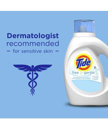 Tide Free & Gentle Liquid Laundry Detergent - 96 Loads 138 Fl Oz | Eco-Friendly Hypoallergenic International Shipping - Buy Online on SooperMarket.com