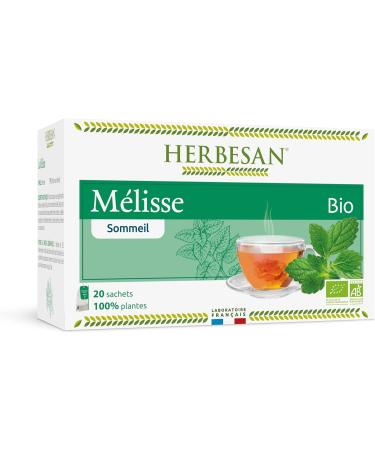 Herbesan Lemon Balm Herbal Tea Organic 20 Sachets - Buy Online on SooperMarket.com