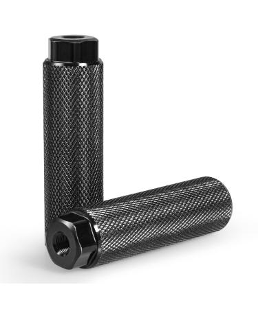 Shwsed BMX Pegs, 2PCS Aluminum Alloy for BMX Stunt Pegs, BMX Accessories Black