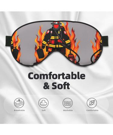 SSIMOO Firefighter Eye Mask | Soft & Breathable Sleep Patch for Women | Perfect for Travel & Relaxation | Black - Buy Online on SooperMarket.com