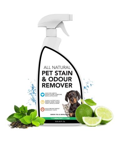 The Healthy Dog Co - All-Natural Pet Odour Eliminator - Dog Urine Neutraliser - Dog Urine Odour Remover - Cat Urine Enzyme Cleaner with Vinegar - Ideal Pet Wee Odour Remover and Stain Remover- 1 Litre