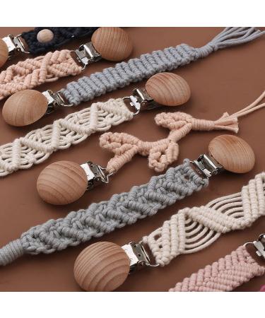 TIAN-K Cotton Pacifier Chain | Woven Baby Pacifier Holder | Stylish & Durable Pendant for Nipples - Buy Online on SooperMarket.com
