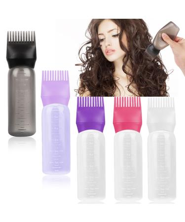 LOBVABA 3 Pieces Hair Oil Applicator Hair Applicator Hair Oil Dispenser with Scale Hair Dyeing Scale for Hair Oiling Hair Coloring