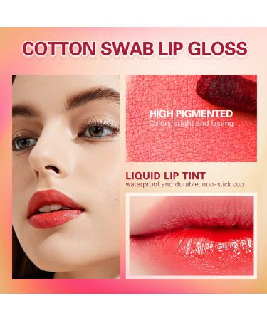 SWETIYOU Tattoo Lipstick Cotton Swab Set - 24Pcs Waterproof Non-Stick Q Tip Lip Tint Stain for Long Lasting Cute Lip Makeup - Buy Online on SooperMarket.com