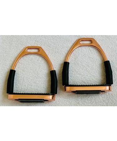 Rose Gold Flexi Stirrups 4.75 - Bendy Flexible Safety Irons | Stainless Steel - Buy Online on SooperMarket.com