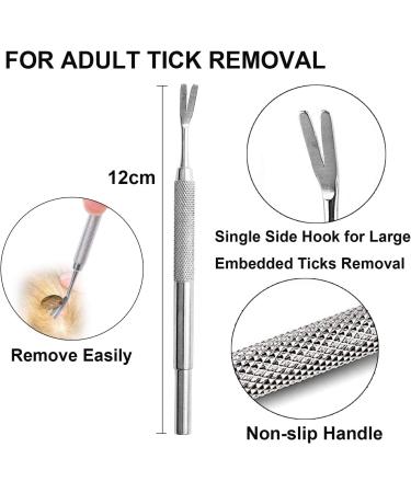 EasyULT 3PCS Tick Remover Tool Set Tick Removal Tool Stainless Steel Tick Remover Tick Hook Kit Included Removal Tweezers+ Tick Shovel for Animals for Humans Dogs Cats 3Pi ces - Buy Online on SooperMarket.com