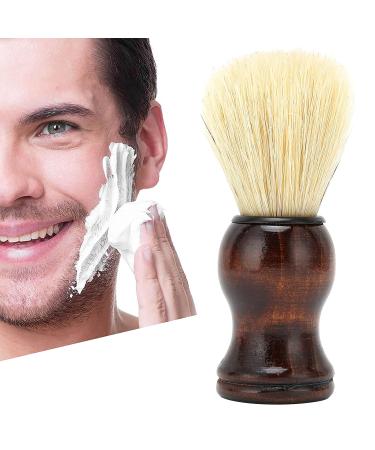Ankroyu Soft Hair Shaving Brush - Professional Wooden Handle Beard Brush for Perfect Shave | Portable & Lightweight Beard Cleaning Tool - Buy Online on SooperMarket.com
