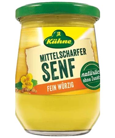 German Kuehne Mittelscharfer Senf Jar 250ml/8.7oz From Germany