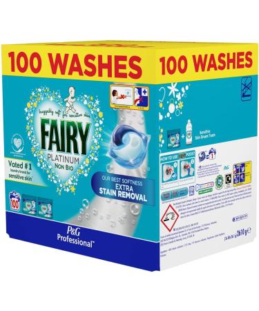 Fairy Non Bio Platinum Pods with Extra Stain Removal 100 Wash - Buy Online on SooperMarket.com