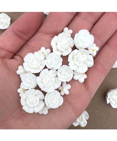 30 White Icing Flowers by Simply Sucr | Small White Flowers | Edible Roses| Wedding | Edible Flowers | Icing Flowers | Icing Roses | Wedding Favors | Edible Flowers | Simply Sucre 30 Count