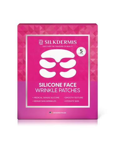 Silicone Face & Forehead Wrinkle Patches - Anti-Wrinkle Treatment for Smile Lines & Under Eyes (5pcs) | Best Nasolabial Folds Solution - Buy Online on SooperMarket.com