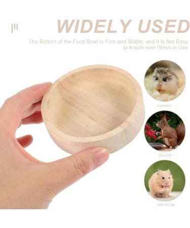 POPETPOP Hamster Food Bowl Bunny Food Bowls Pet Accessories Pet Feeder Hamster Supply Chinchilla Accessory Hamster Bowl Multifunction Gerbil Food Rack Guinea Pig Oak Rat Food Dish - Buy Online on SooperMarket.com