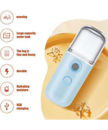 Mist Sprayer for Clothing Spray Fine Mist Mini Travel Steamers with Visual Water Tank USB Rechargeable Nano Mister Cordless Portable Spray Mist Bottle Mini Travel Steamers Mini Steamers Face Mister - Buy Online on SooperMarket.com