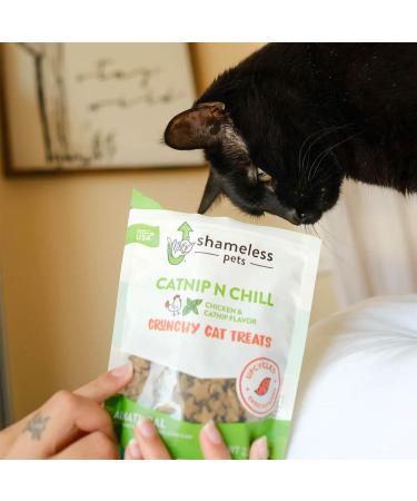Shameless Pets Catnip N' Chill Crunchy Cat Treats Chicken/Catnip - 71 g Cat Treats - Buy Online on SooperMarket.com
