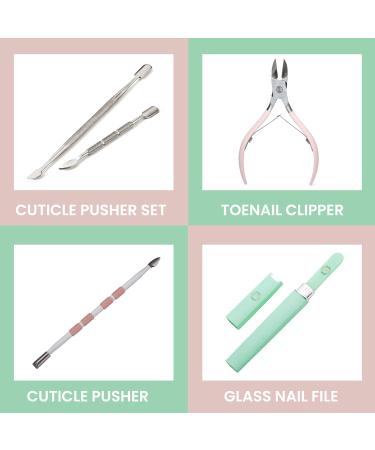 Malva Belle Best Crystal Glass Nail File Long Lasting Double Sided Tempered Glass File Professional Salon Manicure/Pedicure Filing Tool for Natural Nails - Pink (2 mm) Pink 2mm - Buy Online on SooperMarket.com