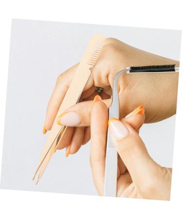 minkissy Eyelash Tweezers Lashing Tweezers Eyelash Applicator Eye Lash Tweezers with Comb Tweezers for Lash Extensions Lash Tool Metal Eyelash Clamp Tweezers Beauty Tools Beauty Accessories - Buy Online on SooperMarket.com